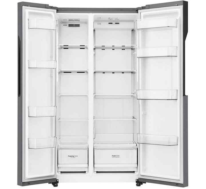 LG GCB247KQDV 679Ltr Side-By-Side Refrigerator (Dazzle Steel)